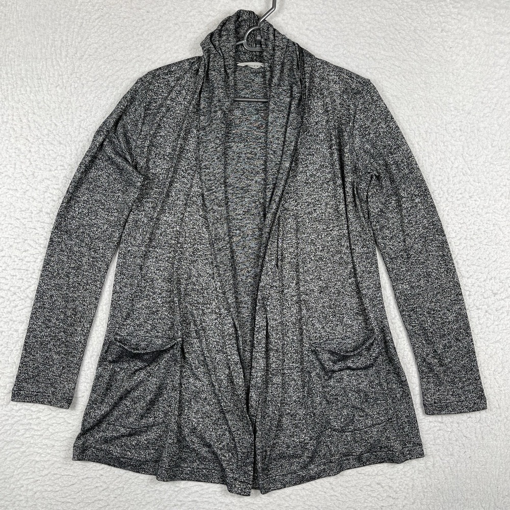 Athleta Sweater Womens Small Gray Pose Cardigan Yoga Studio Casual Travel Lounge